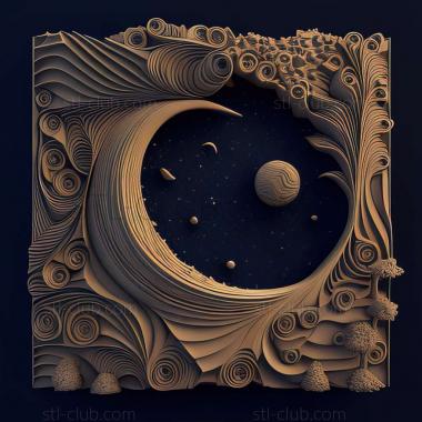 3D model starry night (STL)